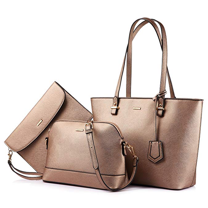 best LOVEVOOK 2022 Brand Designer PU Leather Ladies Shoulder Hand bag 3 pcs Luxury Purse and Handbags Set Large Cute Women Tote Bags shop online at M2K Trends for