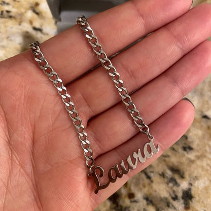 Personalised Name Necklaces | Punk & Trendy