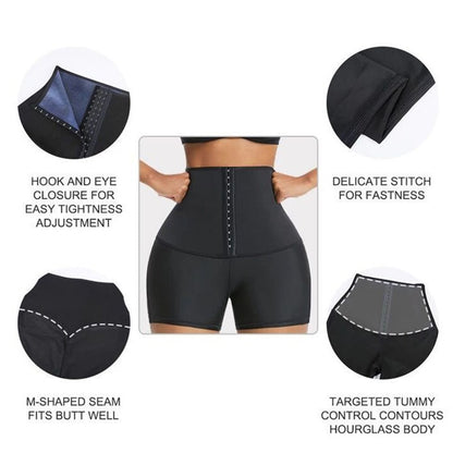 Body Shaper adelgazamiento pantalones cortos sudor pantalones Sauna cintura entrenador Shapewear barriga caliente termo Slim Leggings pérdida de peso Fitness entrenamiento