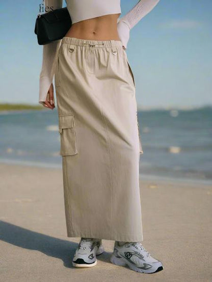 Trendy Cargo Skirt - Retro Vibes, Comfy Cotton