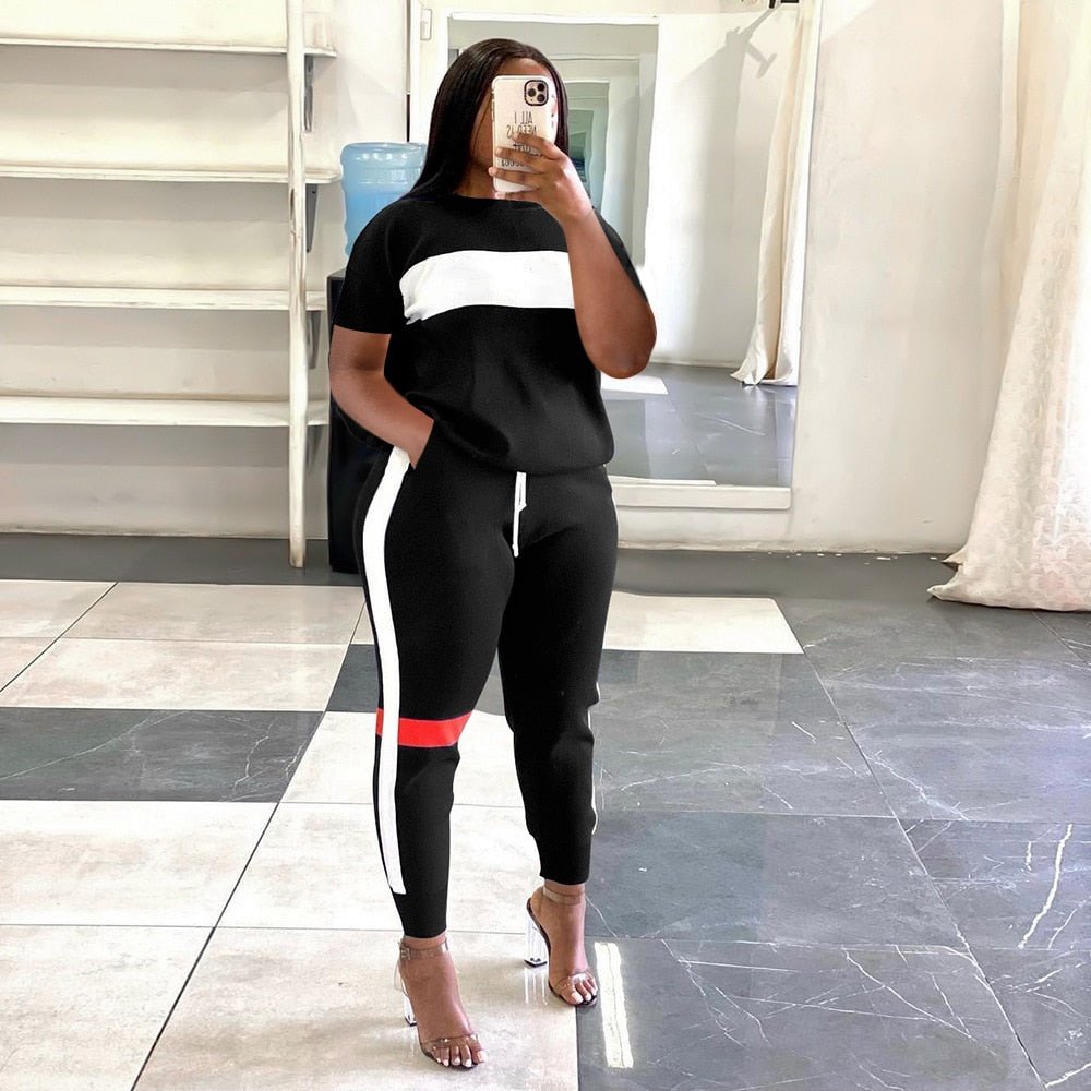 best Active Two 2 Pieces Set for Women Fall Winter Fitness Outfit Pullover Sweatshirt + Jogger Pants Sporty Street Tracksuit Active Two 2 Pieces Set for Women shop online at M2K Trends for
