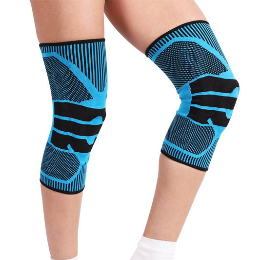 best The best Anti-Collision Silicone Knitted Four Sided Elasticity Spring Support Yoga Basketball Sports Knee Pads Knee brace shop online at M2K Trends for Knee brace