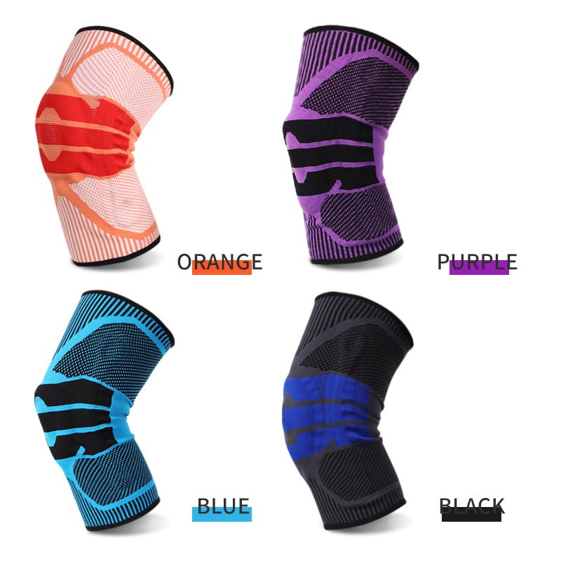 best The best Anti-Collision Silicone Knitted Four Sided Elasticity Spring Support Yoga Basketball Sports Knee Pads Knee brace shop online at M2K Trends for Knee brace