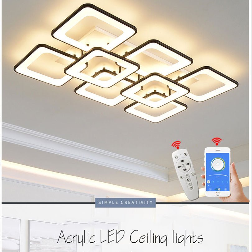 best APP phone RC control Modern LED Chandelier Lighting for Living room Lighting shop online at M2K Trends for Ceiling Lights & Fans