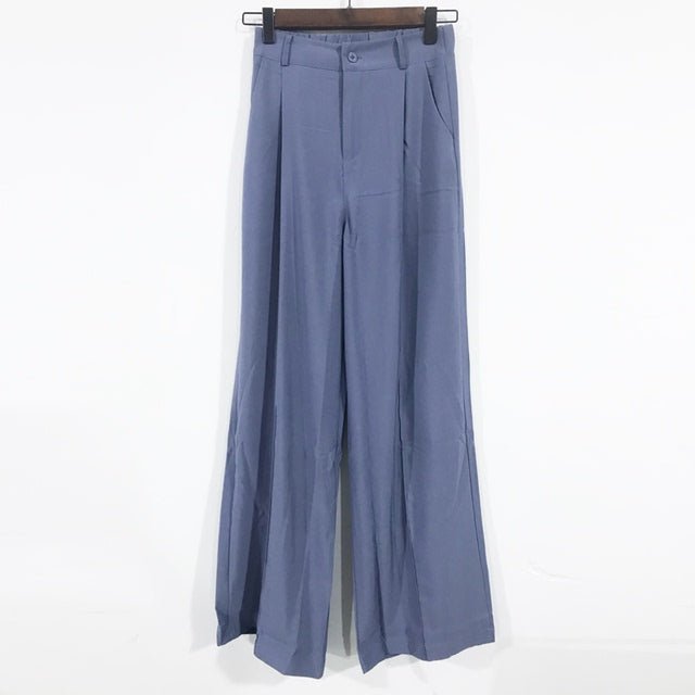 best Autumn Wide Leg Pants Women Elastic Waist Pants El 0 shop online at M2K Trends for