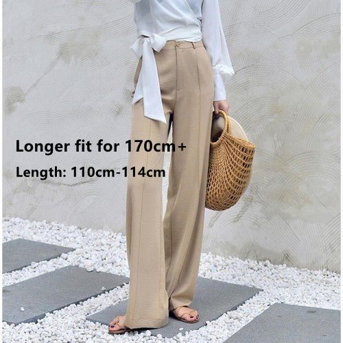 best Autumn Wide Leg Pants Women Elastic Waist Pants El 0 shop online at M2K Trends for