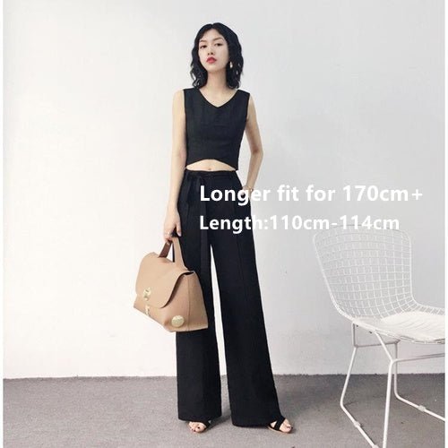 best Autumn Wide Leg Pants Women Elastic Waist Pants El 0 shop online at M2K Trends for