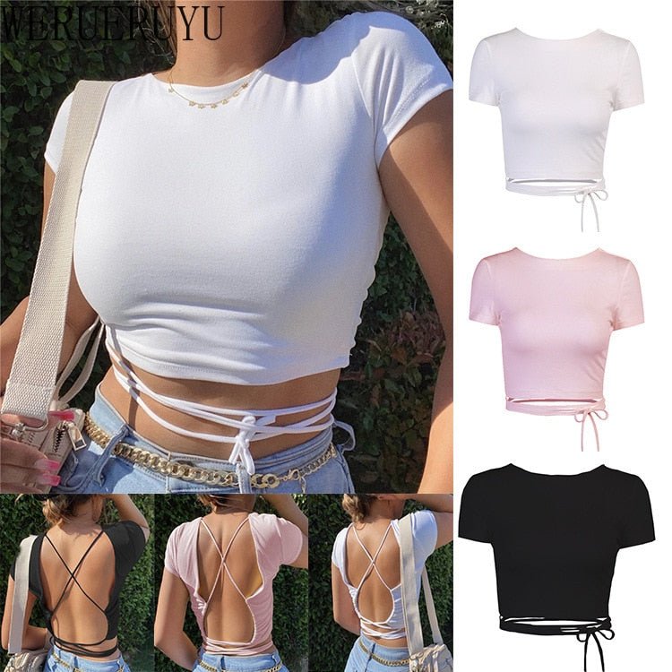 best T Shirt Crop Top Women Clothes 0 shop online at M2K Trends for