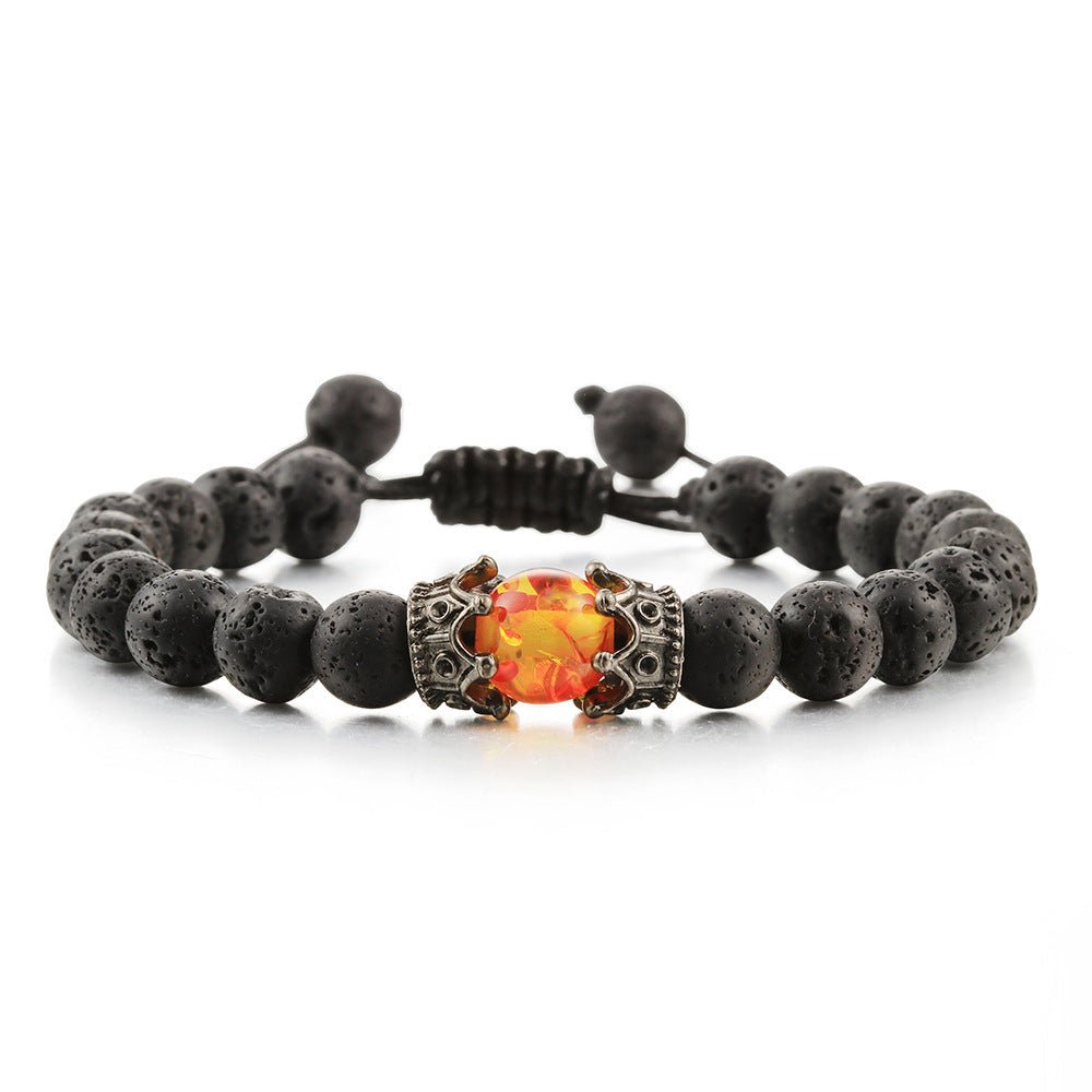 best Beaded Hand Rope Volcanic Stone Bracelet 0 shop online at M2K Trends for