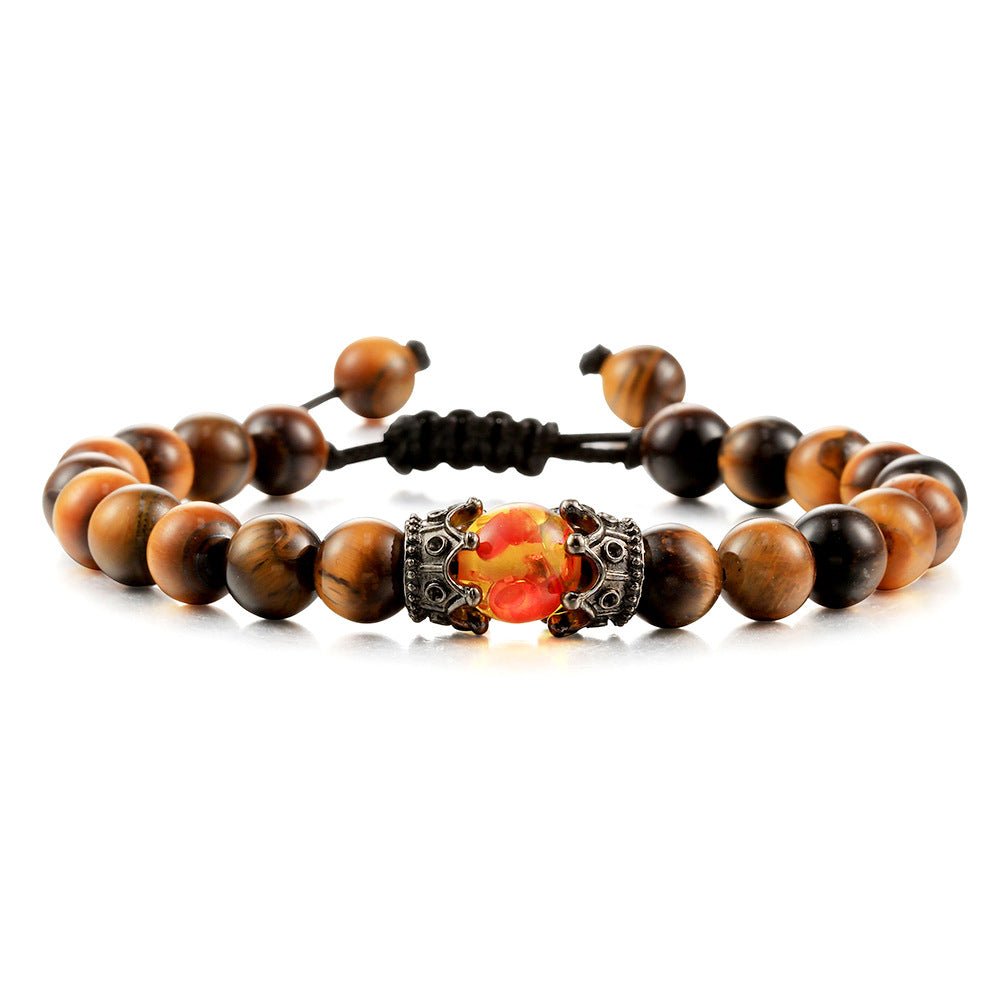 best Beaded Hand Rope Volcanic Stone Bracelet 0 shop online at M2K Trends for