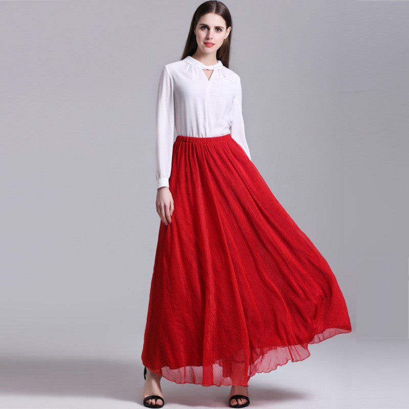 best Big Swing Bohemian Chiffon Beach Dress dress shop online at M2K Trends for