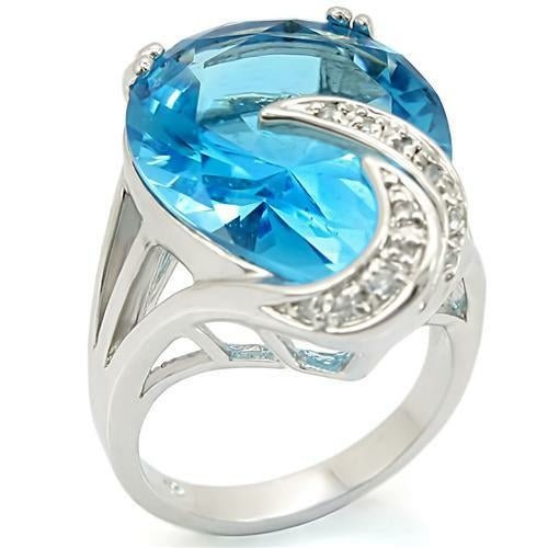 best Brass Ring with Synthetic Synthetic Glass in Sea Blue Jewelry & Watches shop online at M2K Trends for 343w0 SearchTag