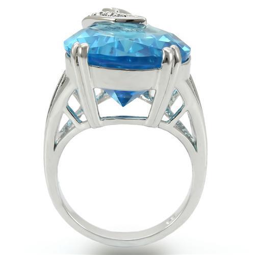 best Brass Ring with Synthetic Synthetic Glass in Sea Blue Jewelry & Watches shop online at M2K Trends for 343w0 SearchTag