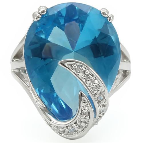 best Brass Ring with Synthetic Synthetic Glass in Sea Blue Jewelry & Watches shop online at M2K Trends for 343w0 SearchTag