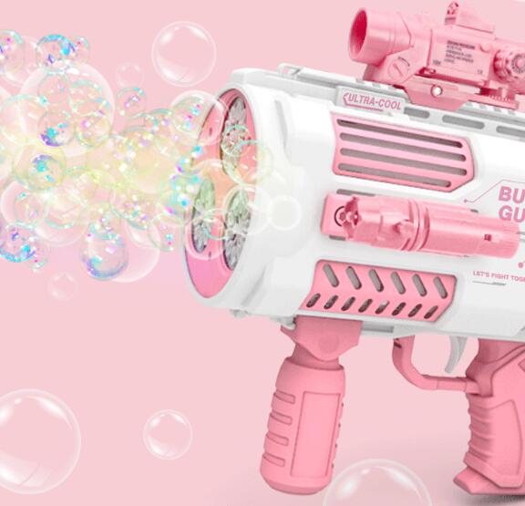 best Bubbles Gun Kids Toy Rocket Soap Bubble Machine Guns Automatic Blower Portable Pomperos Toy For Children Gift 0 shop online at M2K Trends for