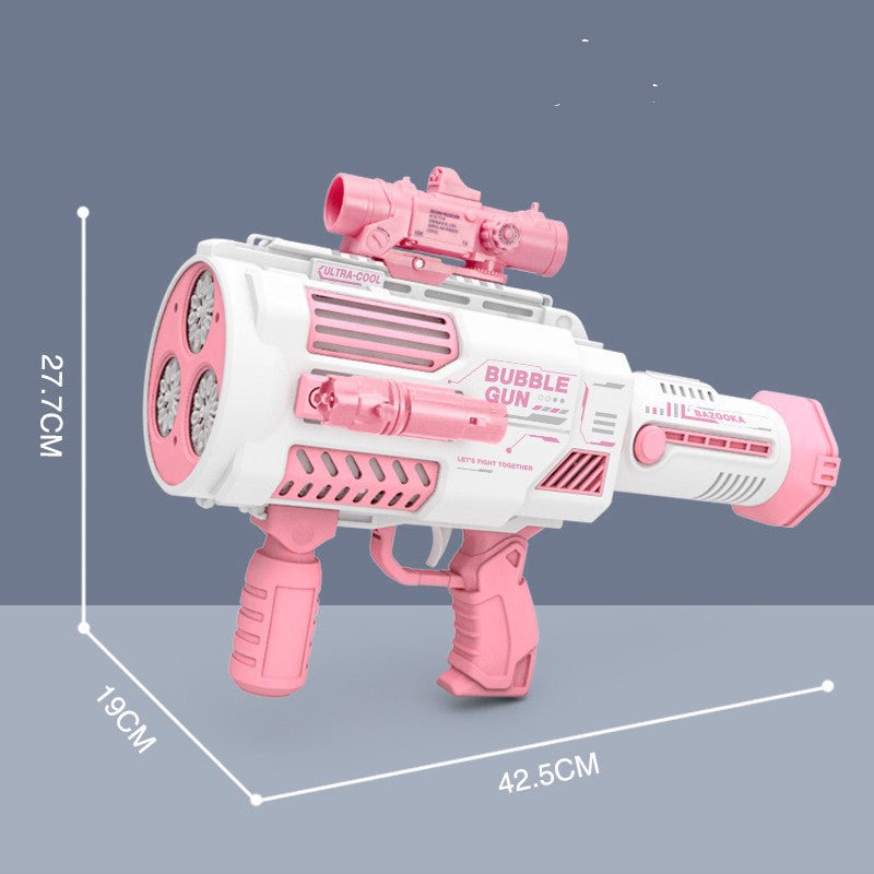 best Bubbles Gun Kids Toy Rocket Soap Bubble Machine Guns Automatic Blower Portable Pomperos Toy For Children Gift 0 shop online at M2K Trends for