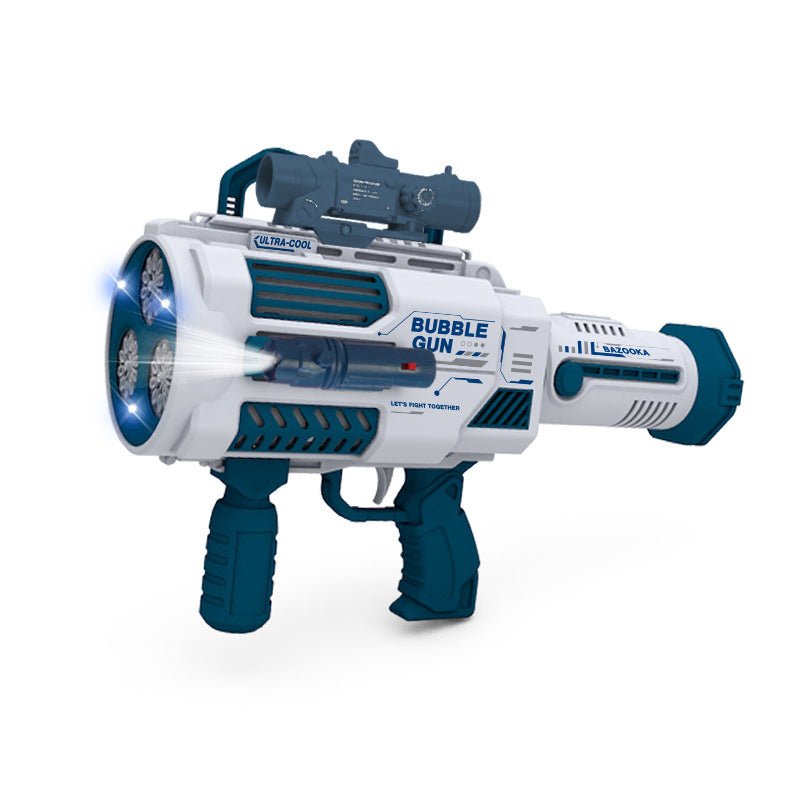 best Bubbles Gun Kids Toy Rocket Soap Bubble Machine Guns Automatic Blower Portable Pomperos Toy For Children Gift 0 shop online at M2K Trends for