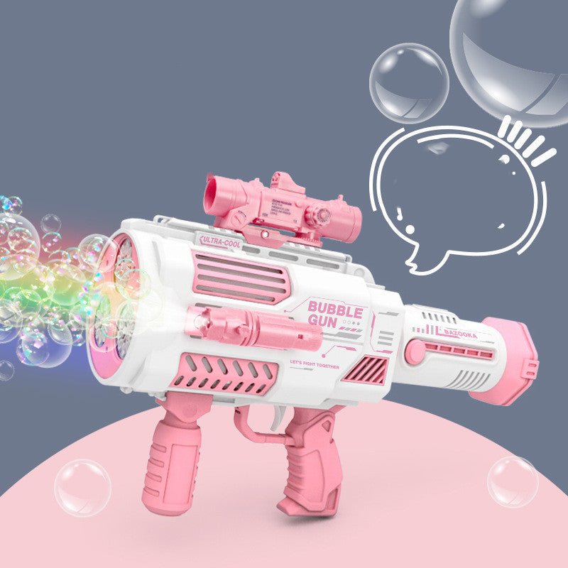 best Bubbles Gun Kids Toy Rocket Soap Bubble Machine Guns Automatic Blower Portable Pomperos Toy For Children Gift 0 shop online at M2K Trends for