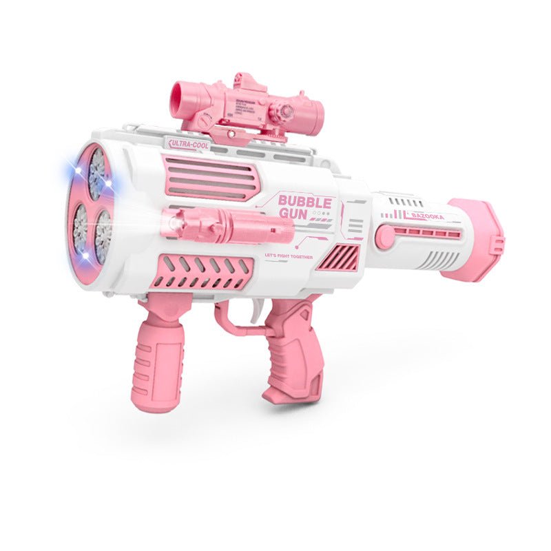 best Bubbles Gun Kids Toy Rocket Soap Bubble Machine Guns Automatic Blower Portable Pomperos Toy For Children Gift 0 shop online at M2K Trends for