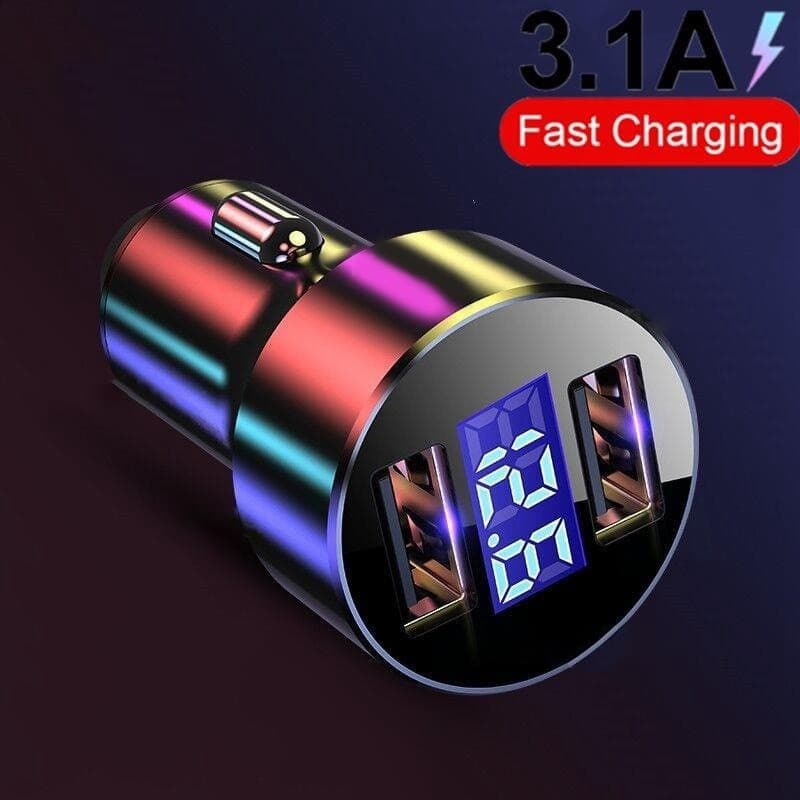 best Car Charger 3.1A LED Display USB 0 shop online at M2K Trends for