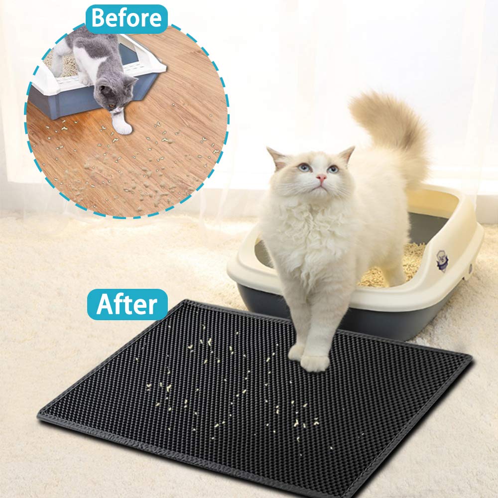 best Cat Litter Mat With Gift Double Layer Waterproof Pet Litter Box Mat Non-slip Sand Cat Pad Washable Bed Mat Clean Pad Products 0 shop online at M2K Trends for