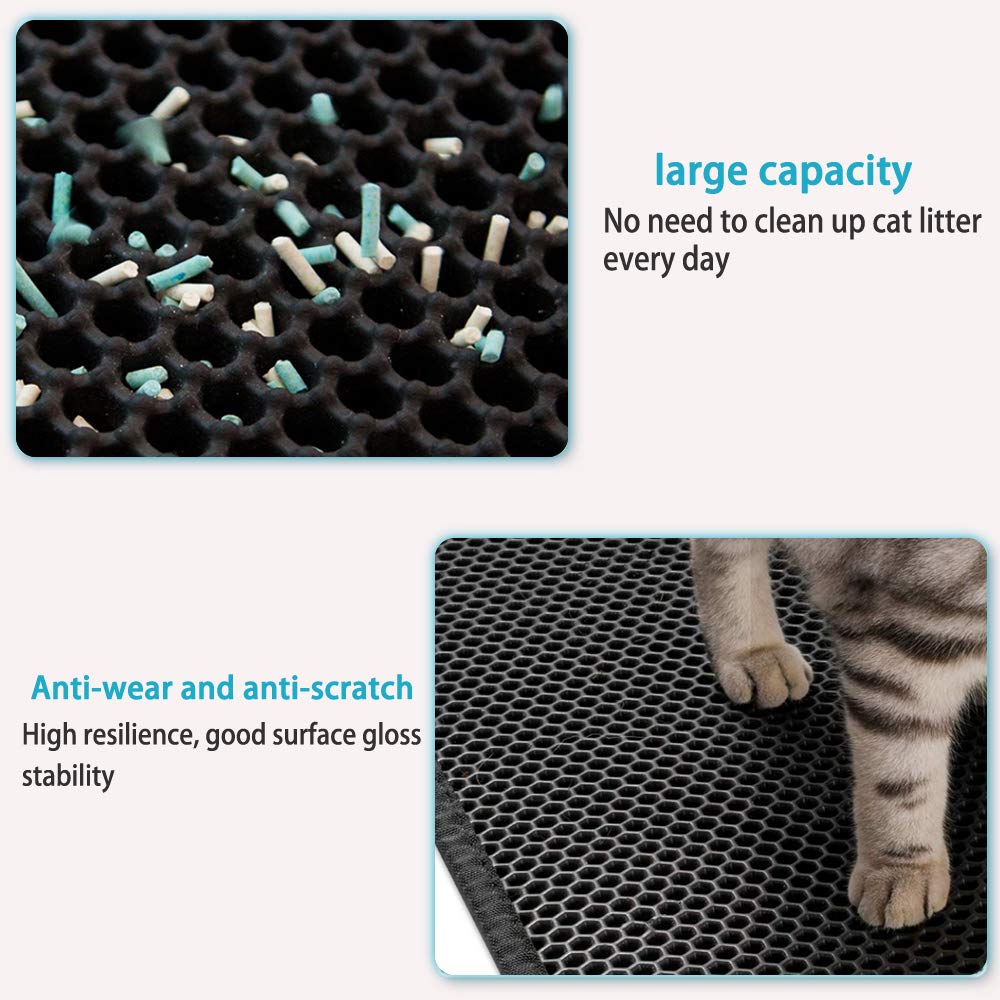 best Cat Litter Mat With Gift Double Layer Waterproof Pet Litter Box Mat Non-slip Sand Cat Pad Washable Bed Mat Clean Pad Products 0 shop online at M2K Trends for