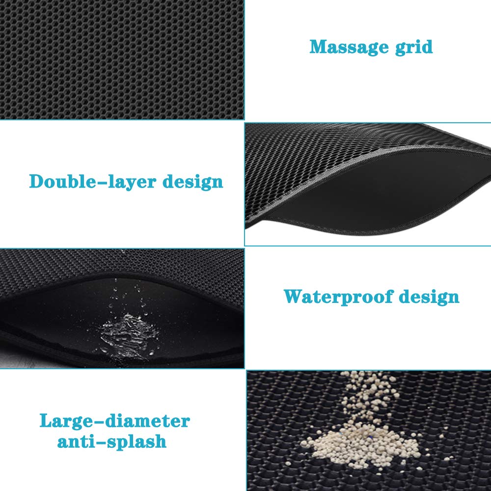 best Cat Litter Mat With Gift Double Layer Waterproof Pet Litter Box Mat Non-slip Sand Cat Pad Washable Bed Mat Clean Pad Products 0 shop online at M2K Trends for