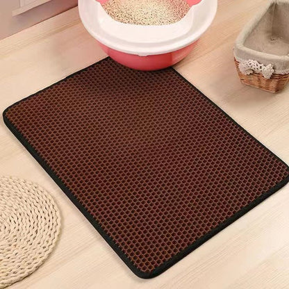 best Cat Litter Mat With Gift Double Layer Waterproof Pet Litter Box Mat Non-slip Sand Cat Pad Washable Bed Mat Clean Pad Products 0 shop online at M2K Trends for