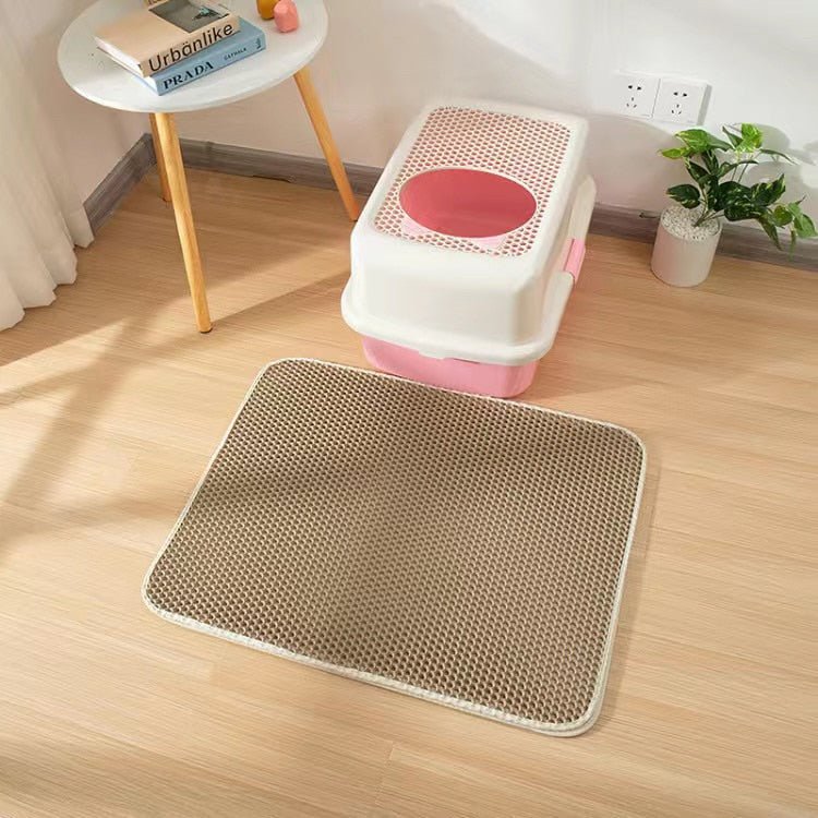 best Cat Litter Mat With Gift Double Layer Waterproof Pet Litter Box Mat Non-slip Sand Cat Pad Washable Bed Mat Clean Pad Products 0 shop online at M2K Trends for