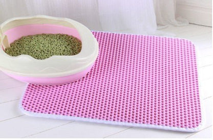 best Cat Litter Mat With Gift Double Layer Waterproof Pet Litter Box Mat Non-slip Sand Cat Pad Washable Bed Mat Clean Pad Products 0 shop online at M2K Trends for