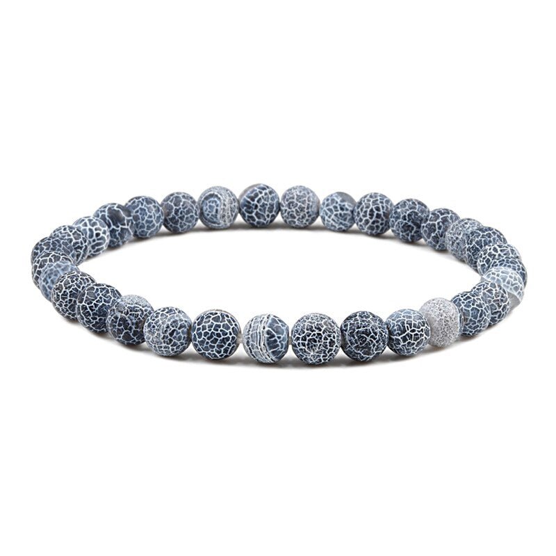 best Charm Purple Natural Weathered Stone Bracelet Women Men Crack Chakra Bead Strand Bracelets 6mm 8mm 10mm Yoga Buddha Jewelry Gift 0 shop online at M2K Trends for