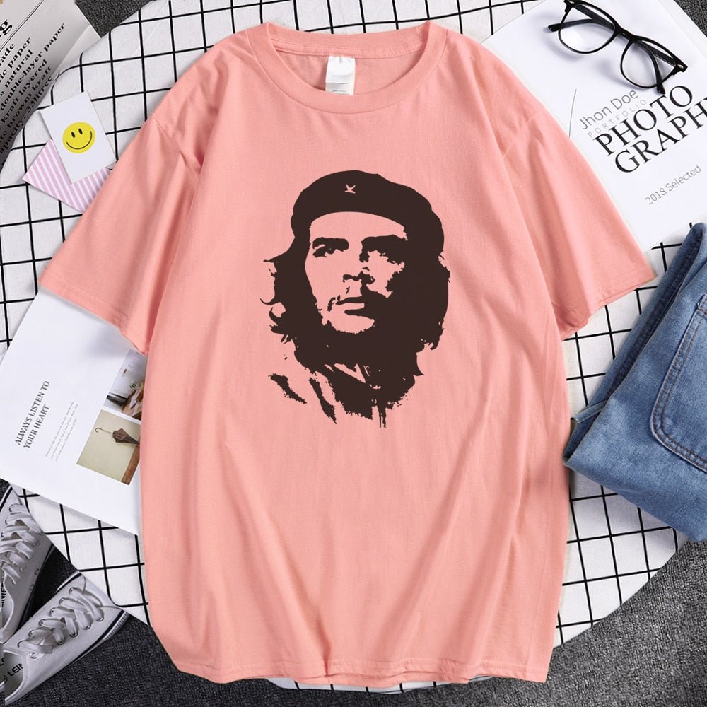 best Che Guevara Hero Men T Shirt Printed Retro Loose Short Sleeve T-Shirts Hipster Pattern Tops Tees Cool High Quality Male T-Shirt 0 shop online at M2K Trends for