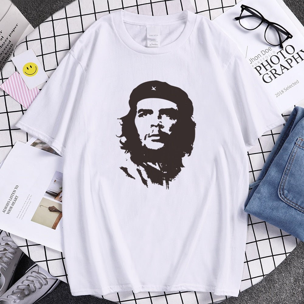 best Che Guevara Hero Men T Shirt Printed Retro Loose Short Sleeve T-Shirts Hipster Pattern Tops Tees Cool High Quality Male T-Shirt 0 shop online at M2K Trends for