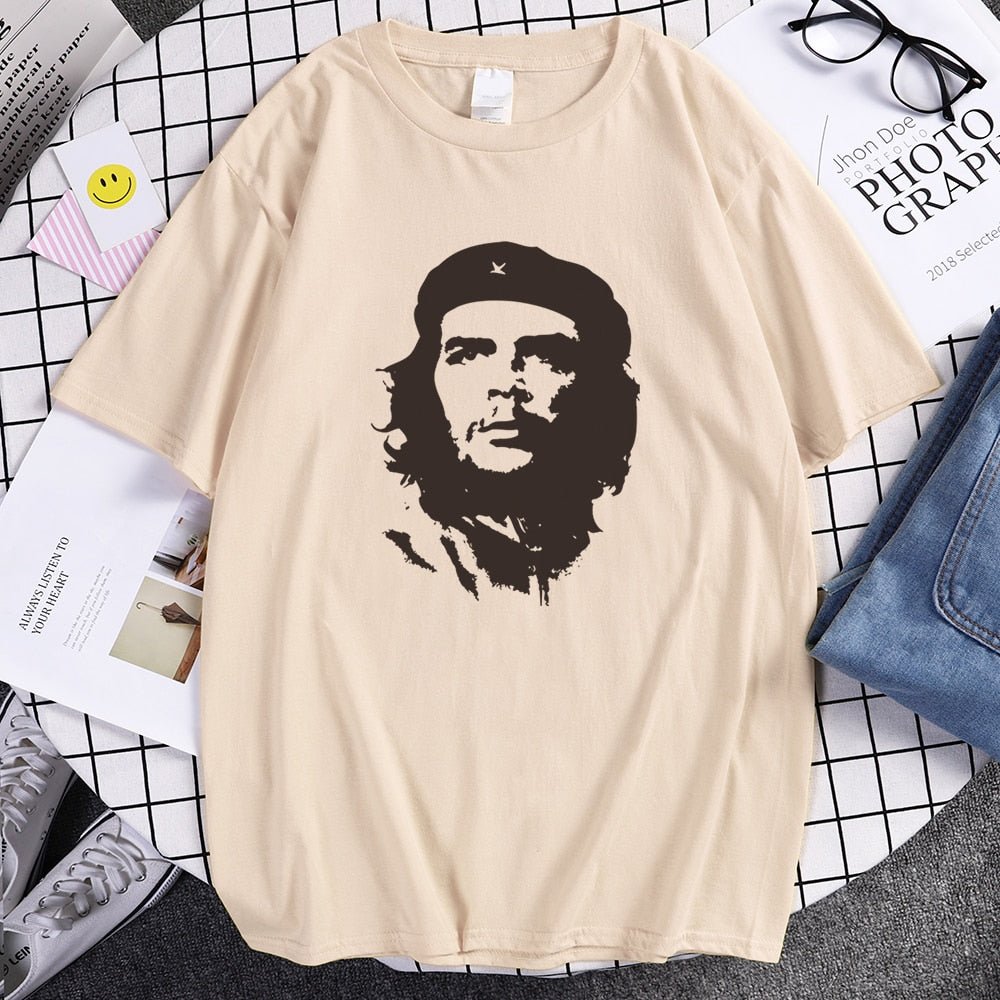 best Che Guevara Hero Men T Shirt Printed Retro Loose Short Sleeve T-Shirts Hipster Pattern Tops Tees Cool High Quality Male T-Shirt 0 shop online at M2K Trends for