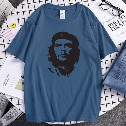 best Che Guevara Hero Men T Shirt Printed Retro Loose Short Sleeve T-Shirts Hipster Pattern Tops Tees Cool High Quality Male T-Shirt 0 shop online at M2K Trends for