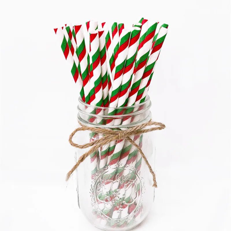 best cheap 25pcs Christmas Paper Straws Snowflake Drinking Straw Merry Christmas Decorations for Home 2023 Xmas New Year Party Supplies shop online at M2K Trends for
