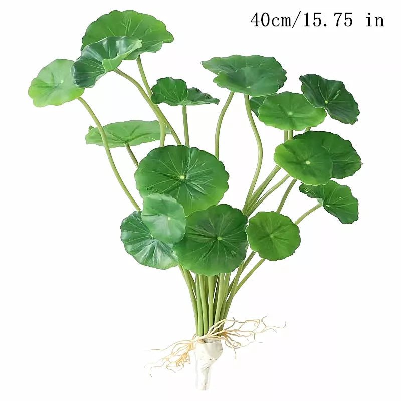 best cheap 35CM 3 Fork Artificial Desktop Fake Plants Green Plastic Palm Tree Bunch Flower Material Office Living Room Christmas Home Decor shop online at M2K Trends for