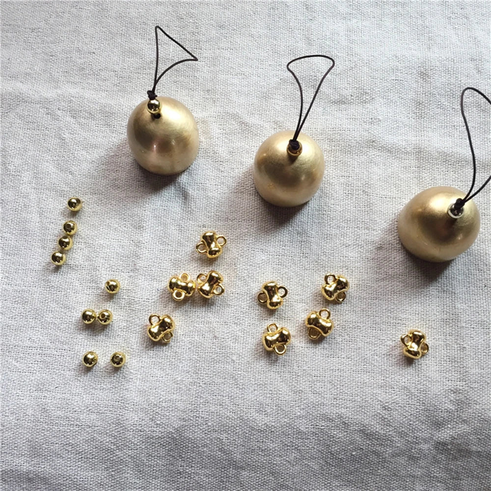 best cheap 5Pcs Christmas Metal Small Bell Tree Pendant Decoration Xmas Party Wind Chimes DIY Material Crafts Accessories Jingle Ornament shop online at M2K Trends for