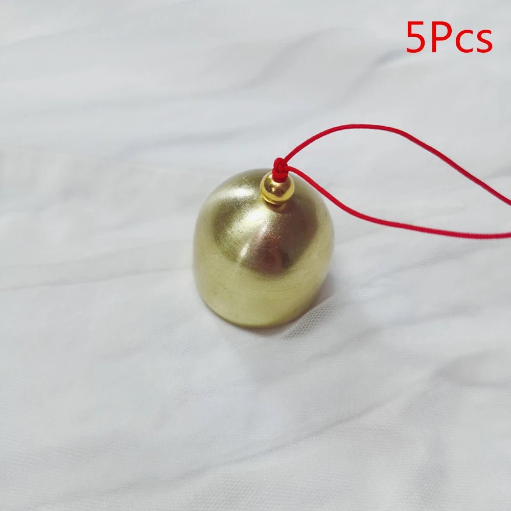 best cheap 5Pcs Christmas Metal Small Bell Tree Pendant Decoration Xmas Party Wind Chimes DIY Material Crafts Accessories Jingle Ornament shop online at M2K Trends for