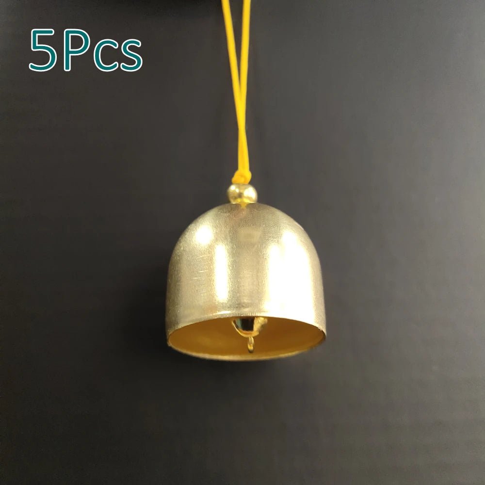 best cheap 5Pcs Christmas Metal Small Bell Tree Pendant Decoration Xmas Party Wind Chimes DIY Material Crafts Accessories Jingle Ornament shop online at M2K Trends for
