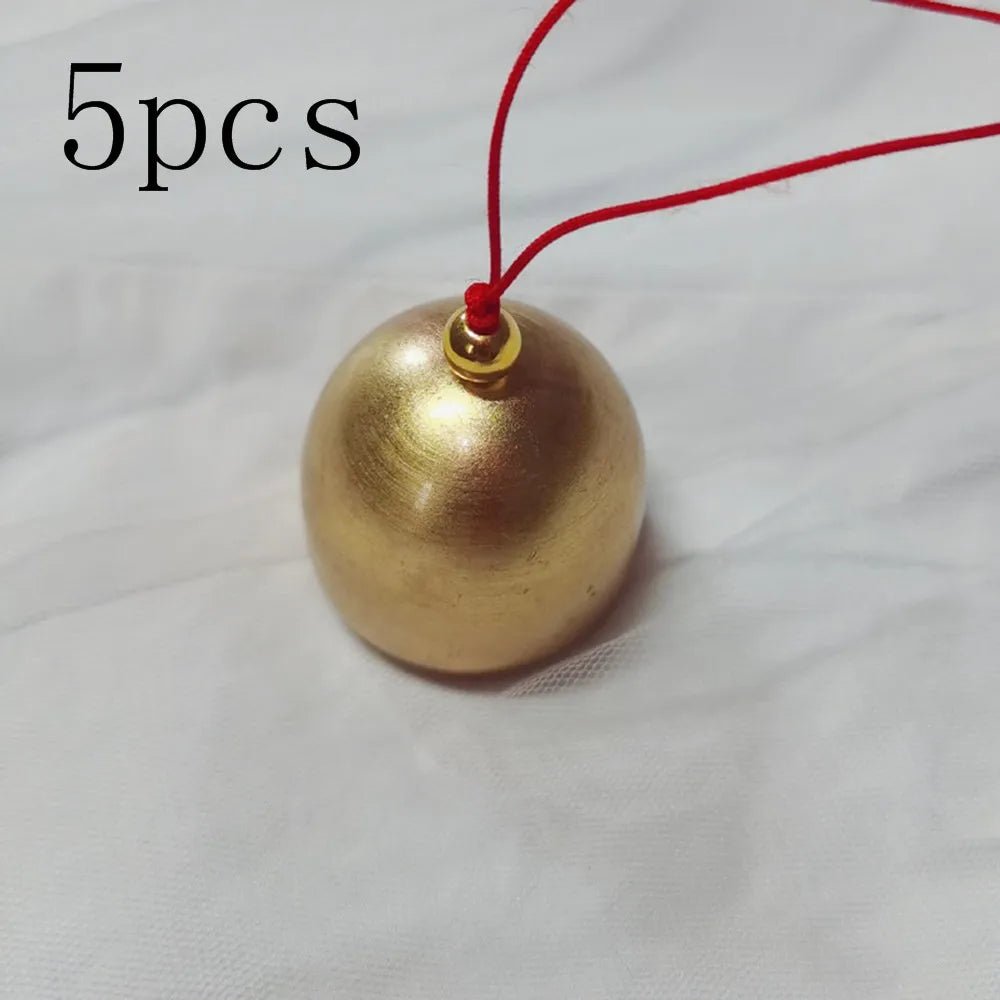 best cheap 5Pcs Christmas Metal Small Bell Tree Pendant Decoration Xmas Party Wind Chimes DIY Material Crafts Accessories Jingle Ornament shop online at M2K Trends for