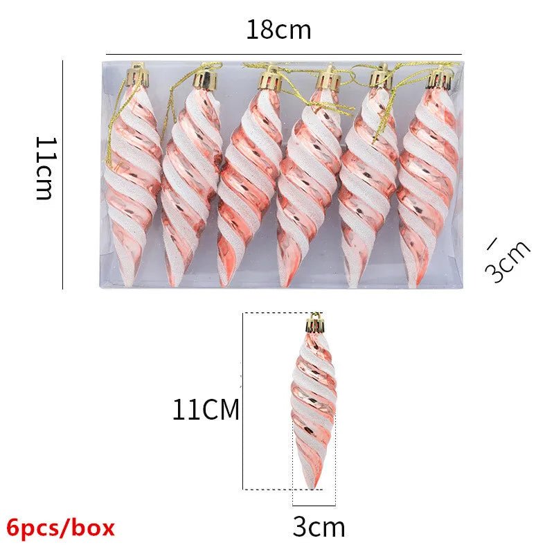 best cheap 6pcs Xmas Gold Silver Angel Pendant 2023 Christmas Party Decoration Christmas Tree Decorations Hanging Ornaments New Year Gifts shop online at M2K Trends for