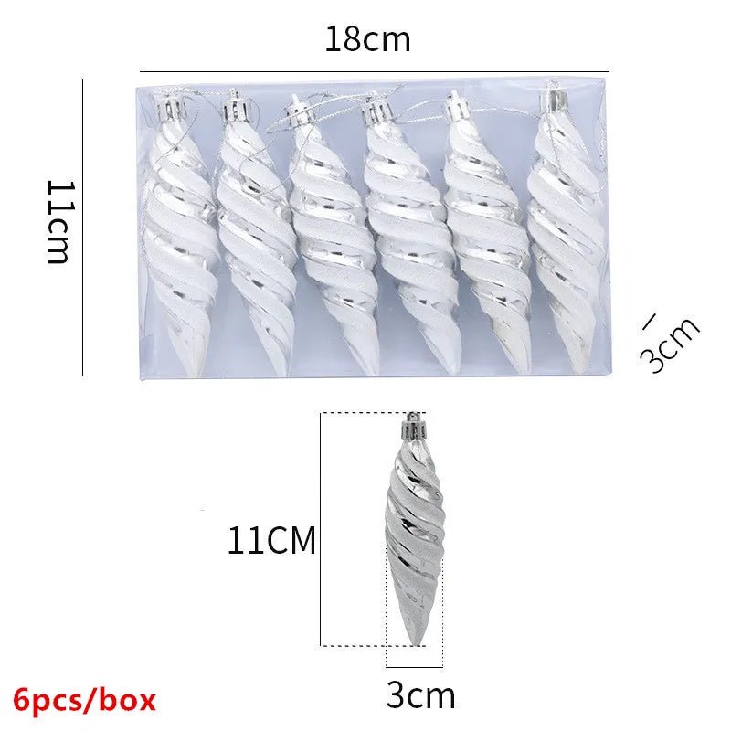 best cheap 6pcs Xmas Gold Silver Angel Pendant 2023 Christmas Party Decoration Christmas Tree Decorations Hanging Ornaments New Year Gifts shop online at M2K Trends for