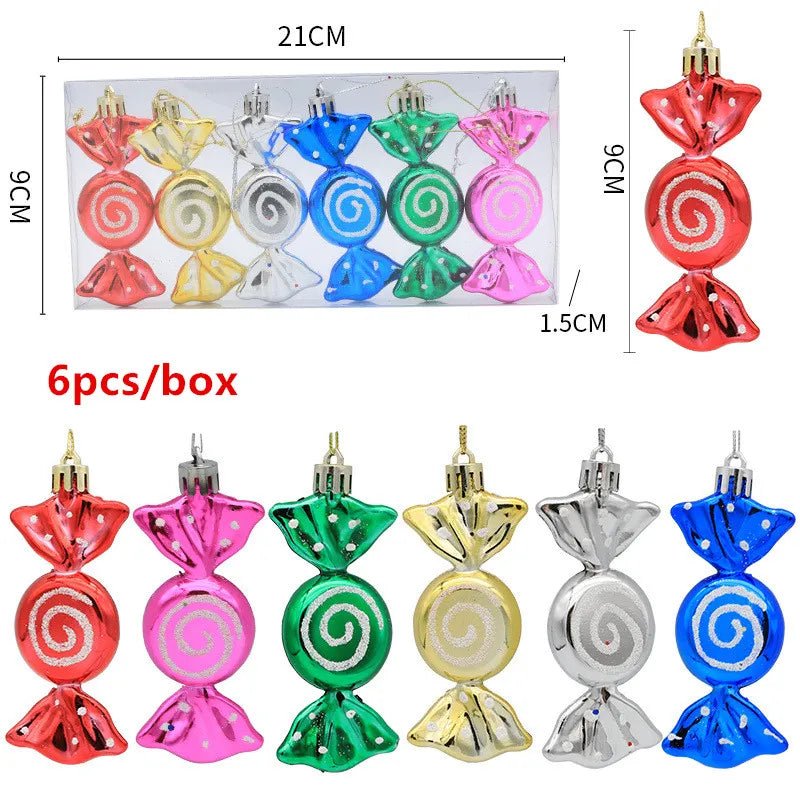 best cheap 6pcs Xmas Gold Silver Angel Pendant 2023 Christmas Party Decoration Christmas Tree Decorations Hanging Ornaments New Year Gifts shop online at M2K Trends for