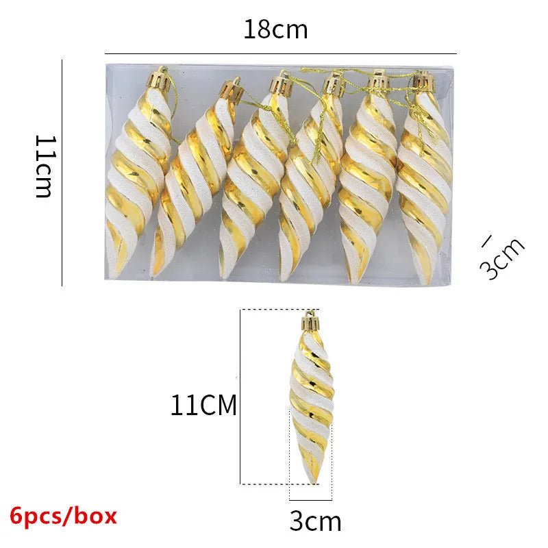 best cheap 6pcs Xmas Gold Silver Angel Pendant 2023 Christmas Party Decoration Christmas Tree Decorations Hanging Ornaments New Year Gifts shop online at M2K Trends for