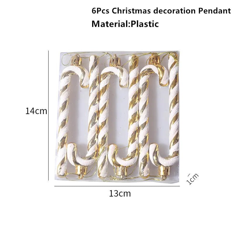 best cheap 6pcs Xmas Gold Silver Angel Pendant 2023 Christmas Party Decoration Christmas Tree Decorations Hanging Ornaments New Year Gifts shop online at M2K Trends for