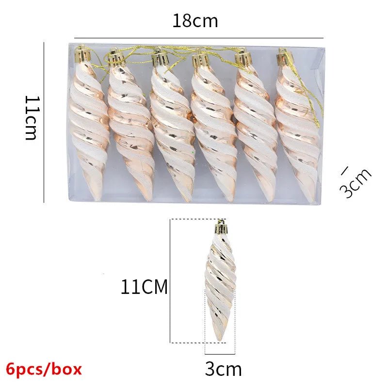 best cheap 6pcs Xmas Gold Silver Angel Pendant 2023 Christmas Party Decoration Christmas Tree Decorations Hanging Ornaments New Year Gifts shop online at M2K Trends for