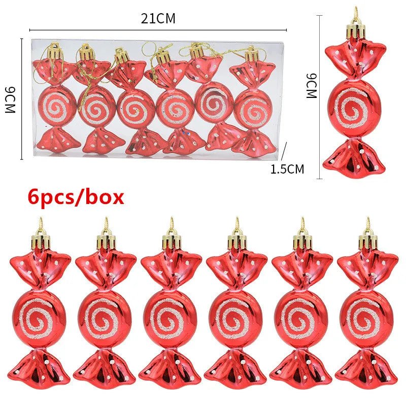 best cheap 6pcs Xmas Gold Silver Angel Pendant 2023 Christmas Party Decoration Christmas Tree Decorations Hanging Ornaments New Year Gifts shop online at M2K Trends for