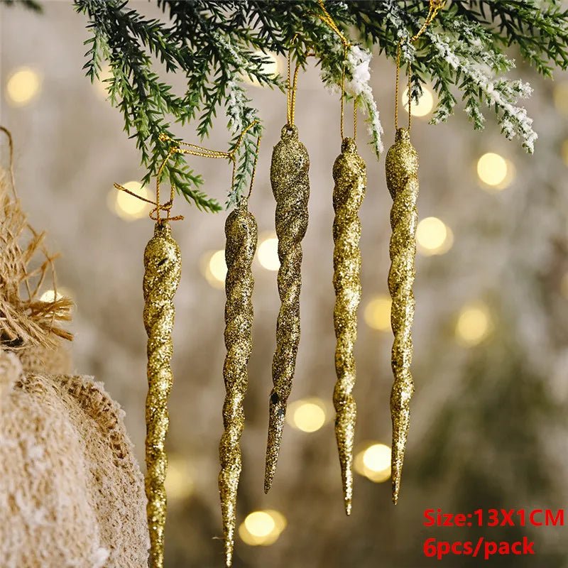 best cheap 6pcs Xmas Gold Silver Angel Pendant 2023 Christmas Party Decoration Christmas Tree Decorations Hanging Ornaments New Year Gifts shop online at M2K Trends for