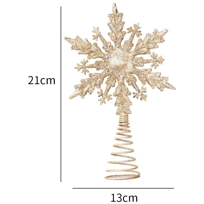 best cheap Gold Glitter Christmas Tree Top Iron Star Christmas Decorations For Home Xmas Tree Ornaments Navidad New Year 2023 Natal Noel shop online at M2K Trends for